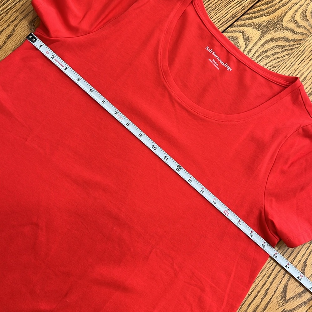 Soft Surroundings orange short sleeve tee M - Picture 5 of 7